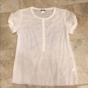 J. Crew linen half button down